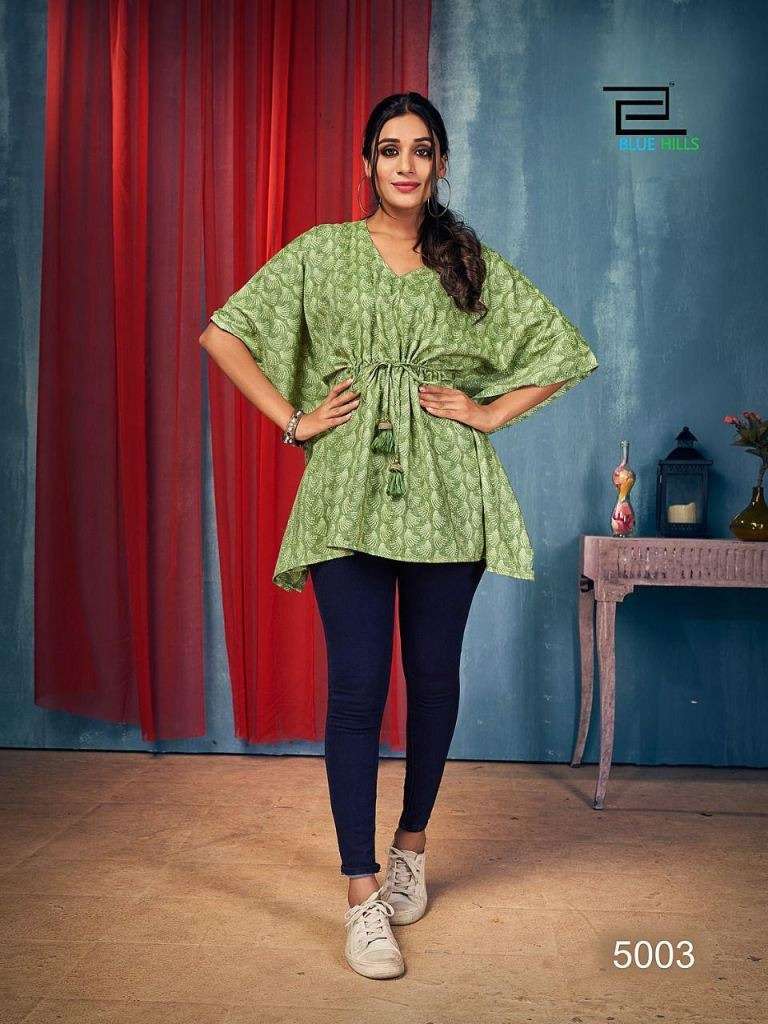 BLUE HILLS KAFTAN VOL 5 RAYON FANCY PRINT DESIGNER KAFTAN COLLECTION