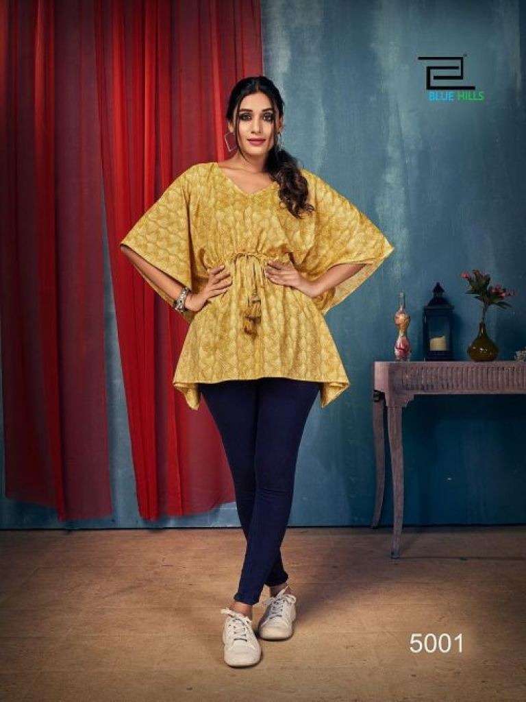 BLUE HILLS KAFTAN VOL 5 RAYON FANCY PRINT DESIGNER KAFTAN COLLECTION