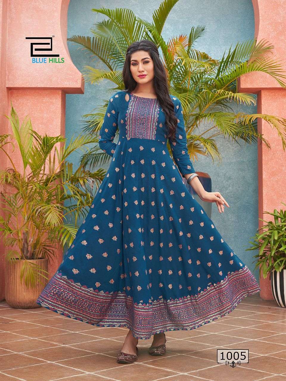 Blue Hills Spicy Vol 1 Summer Cotton Printed Long Kurti Collection