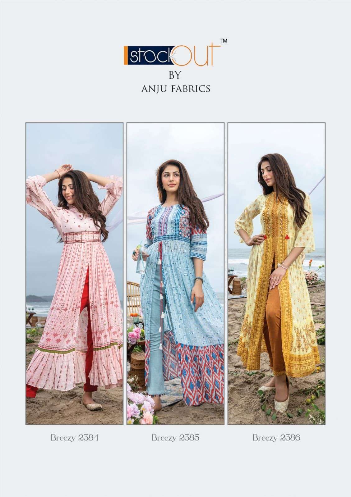 CENTRE SLIT KURTI WITH PANT Catalogue  Breezy