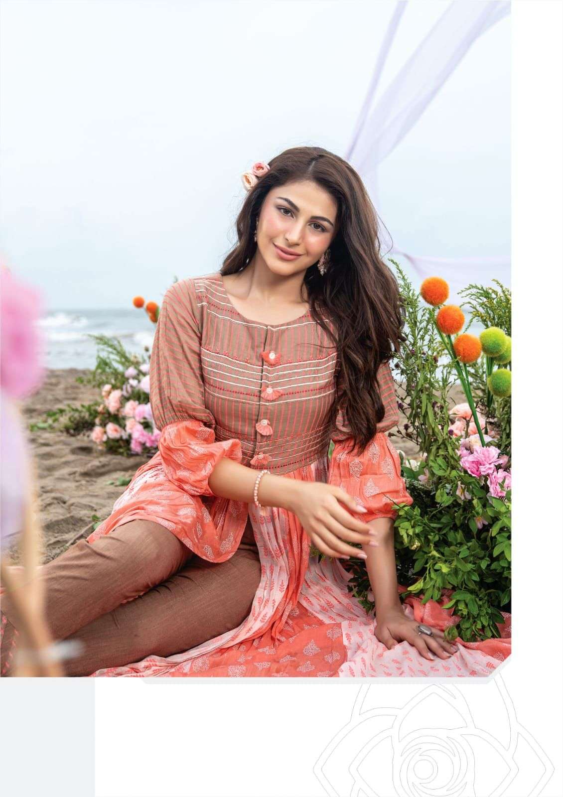 CENTRE SLIT KURTI WITH PANT Catalogue  Breezy