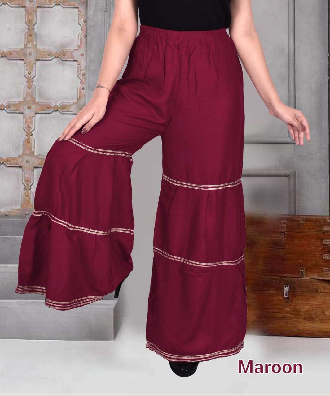 Soft Heavy Silk Crepe Flare Palazzo Pants Archives  Selase Concept Store