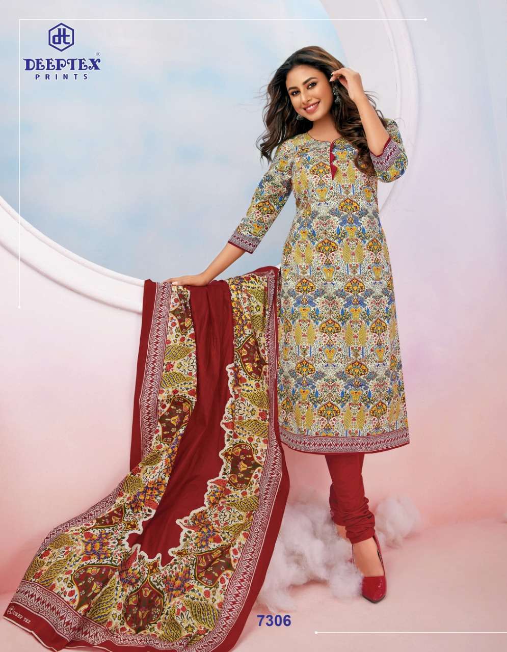DEEPTEX MISS INDIA 73 CASUAL WEAR PURE COTTON SUITS CATALOG BEST RATE