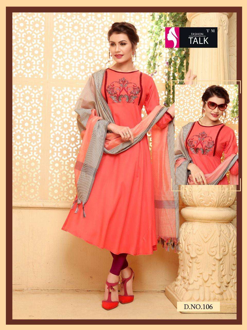 Blue Hills Princess Heavy Rayon Designer Anarkali Kurti Collection:  Textilecatalog