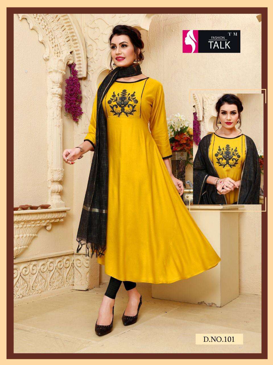 Blue Hills Ginisha Designer Georgette Kurti Gown Collection in surat