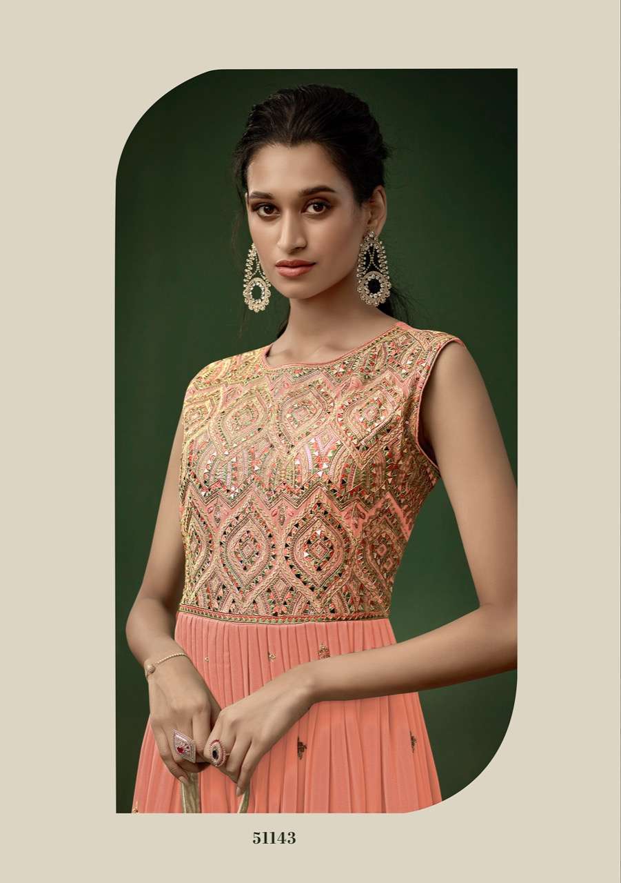 FIONA PRESENT JUMP SUIT GEORGETTE EMBROIDERY PARTY WEAR WESTERN JUMP SUIT