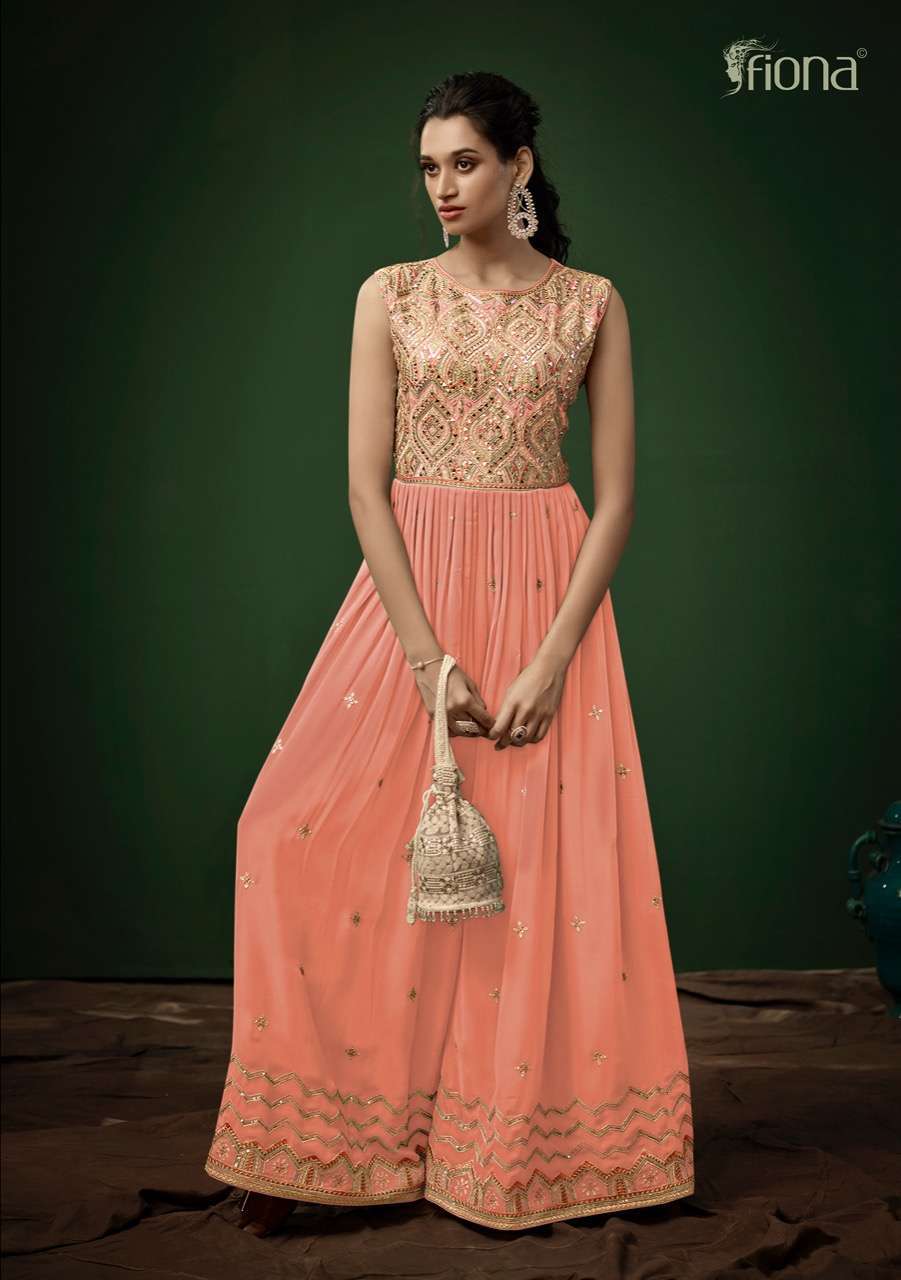 FIONA PRESENT JUMP SUIT GEORGETTE EMBROIDERY PARTY WEAR WESTERN JUMP SUIT