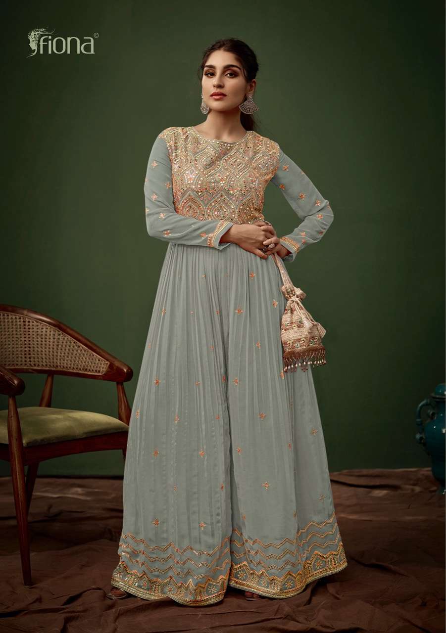 FIONA PRESENT JUMP SUIT GEORGETTE EMBROIDERY PARTY WEAR WESTERN JUMP SUIT