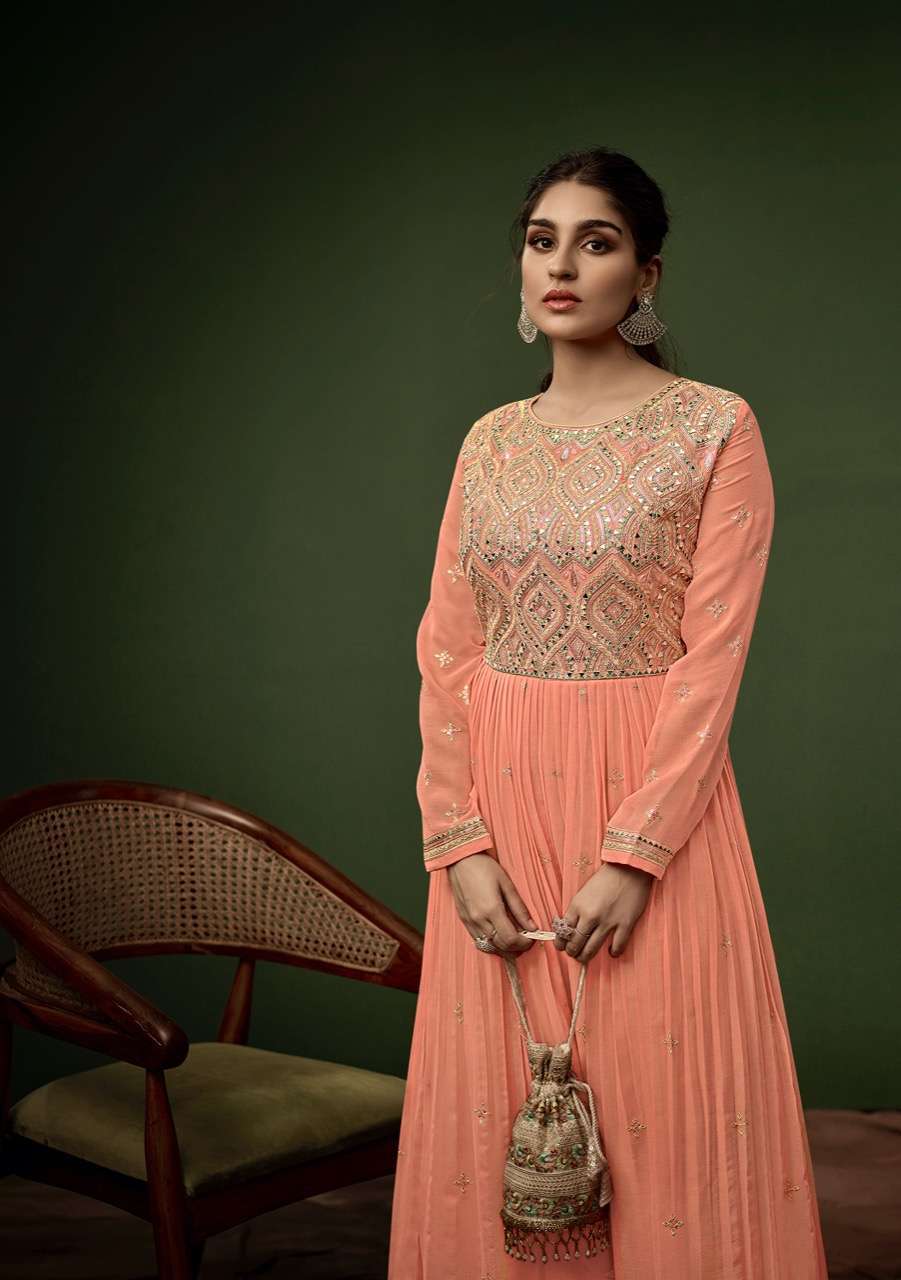 FIONA PRESENT JUMP SUIT GEORGETTE EMBROIDERY PARTY WEAR WESTERN JUMP SUIT