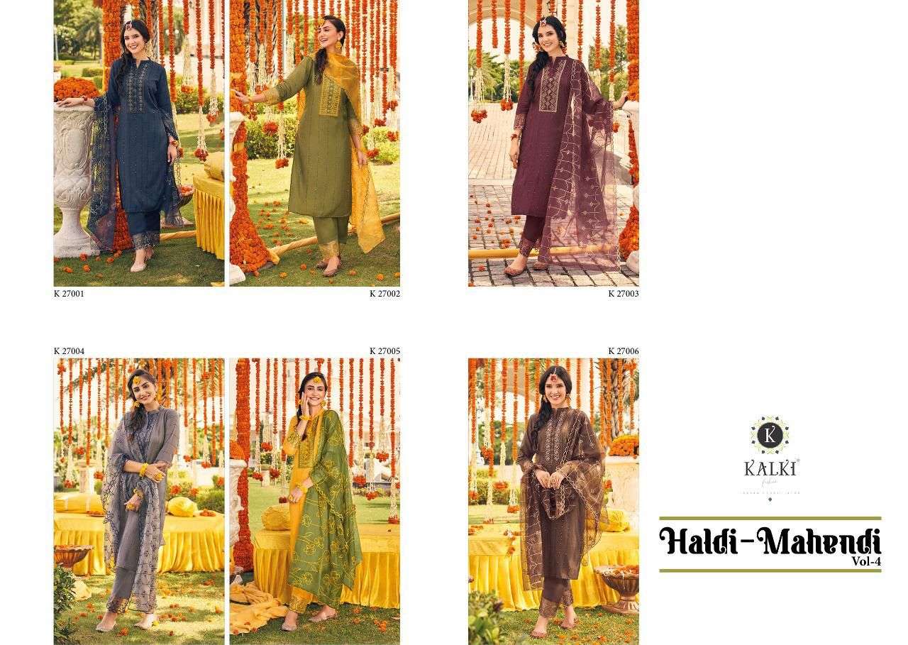  HALDI MAHENDI VOL-4 CATLOUGE by Kalki Fashion