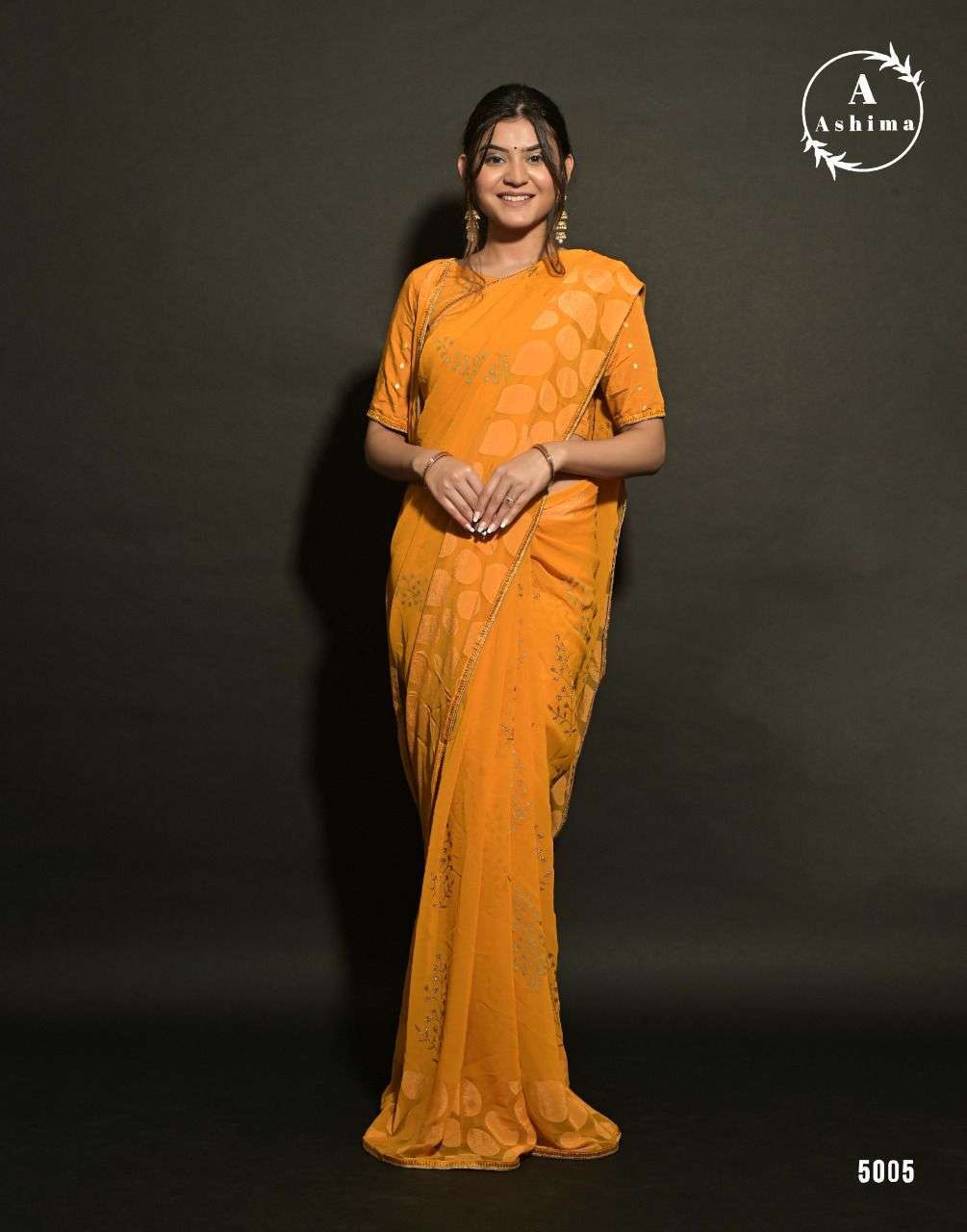 IVERY BRASSO BY ASHIMA GEORGETTE BRASSO PRINTED DESIGNER SAREE