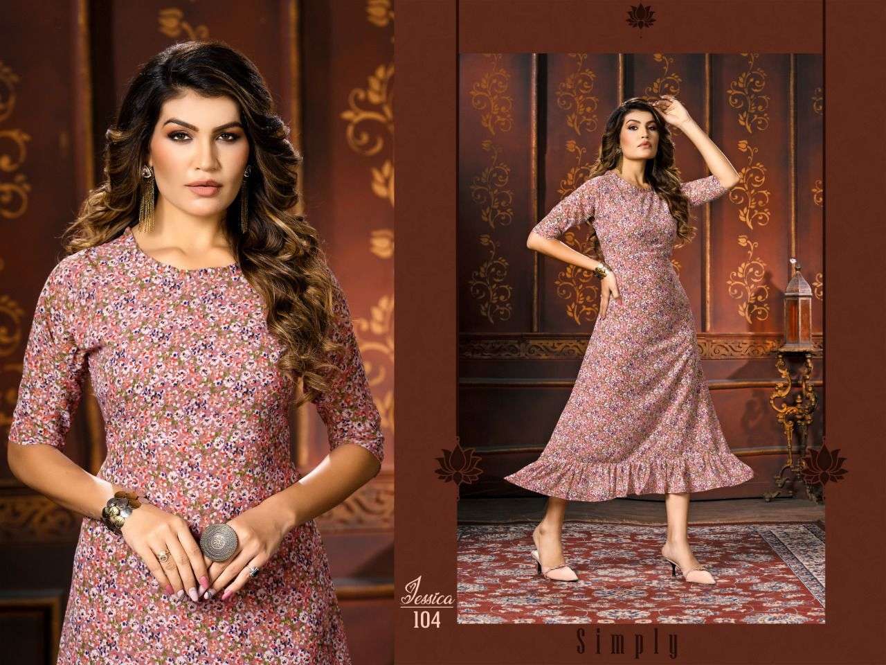 Half Sleeve Ladies Frock Style Designer Kurtis, m to 5xl at Rs 762 in  Ahmedabad