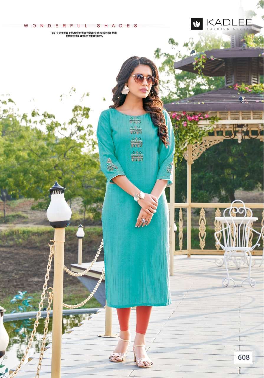 KADLEE KASHISH RAYON FORMAL WEAR FANCY KURTI