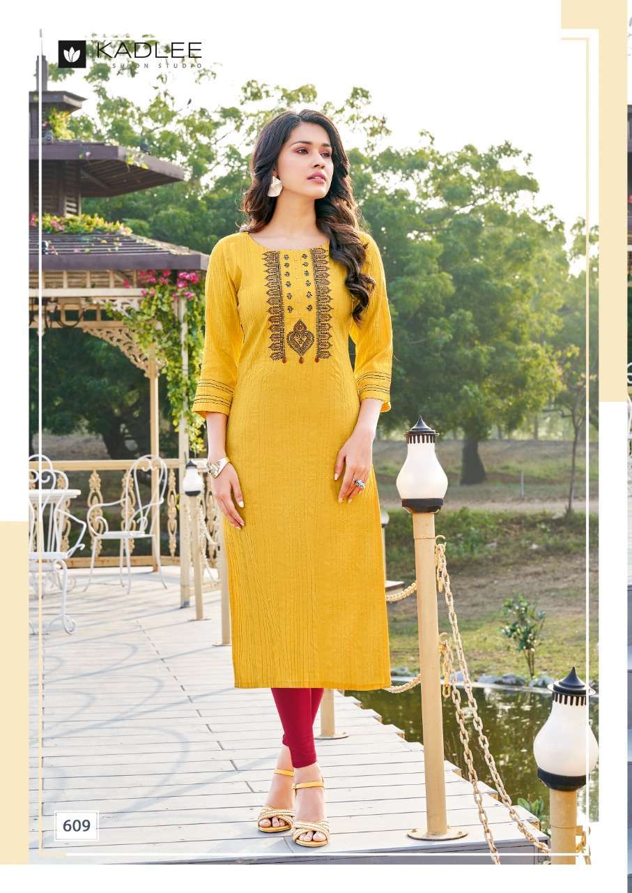 KADLEE KASHISH RAYON FORMAL WEAR FANCY KURTI