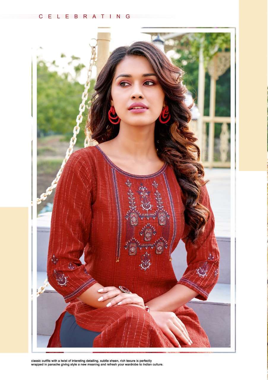 KADLEE KASHISH RAYON FORMAL WEAR FANCY KURTI