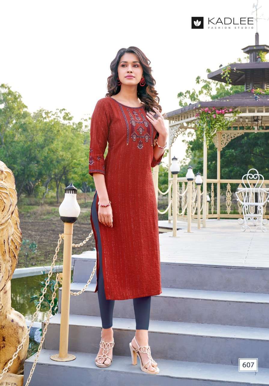 KADLEE KASHISH RAYON FORMAL WEAR FANCY KURTI