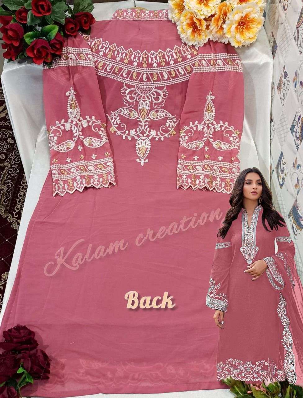 KALAM CREATION 1110 GEORGETTE WORK PAKISTANI FANCY READYMADE SALWAR KAMEEZ