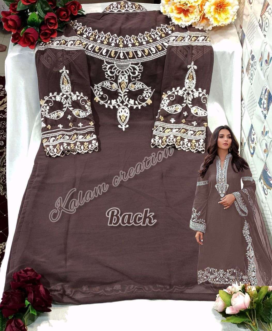KALAM CREATION 1110 GEORGETTE WORK PAKISTANI FANCY READYMADE SALWAR KAMEEZ