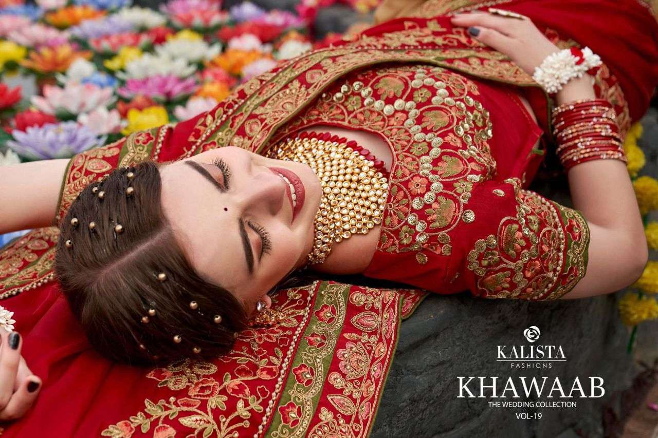 KALISTA KHWAAB VOL 19 DESIGNER FANCY SAREES