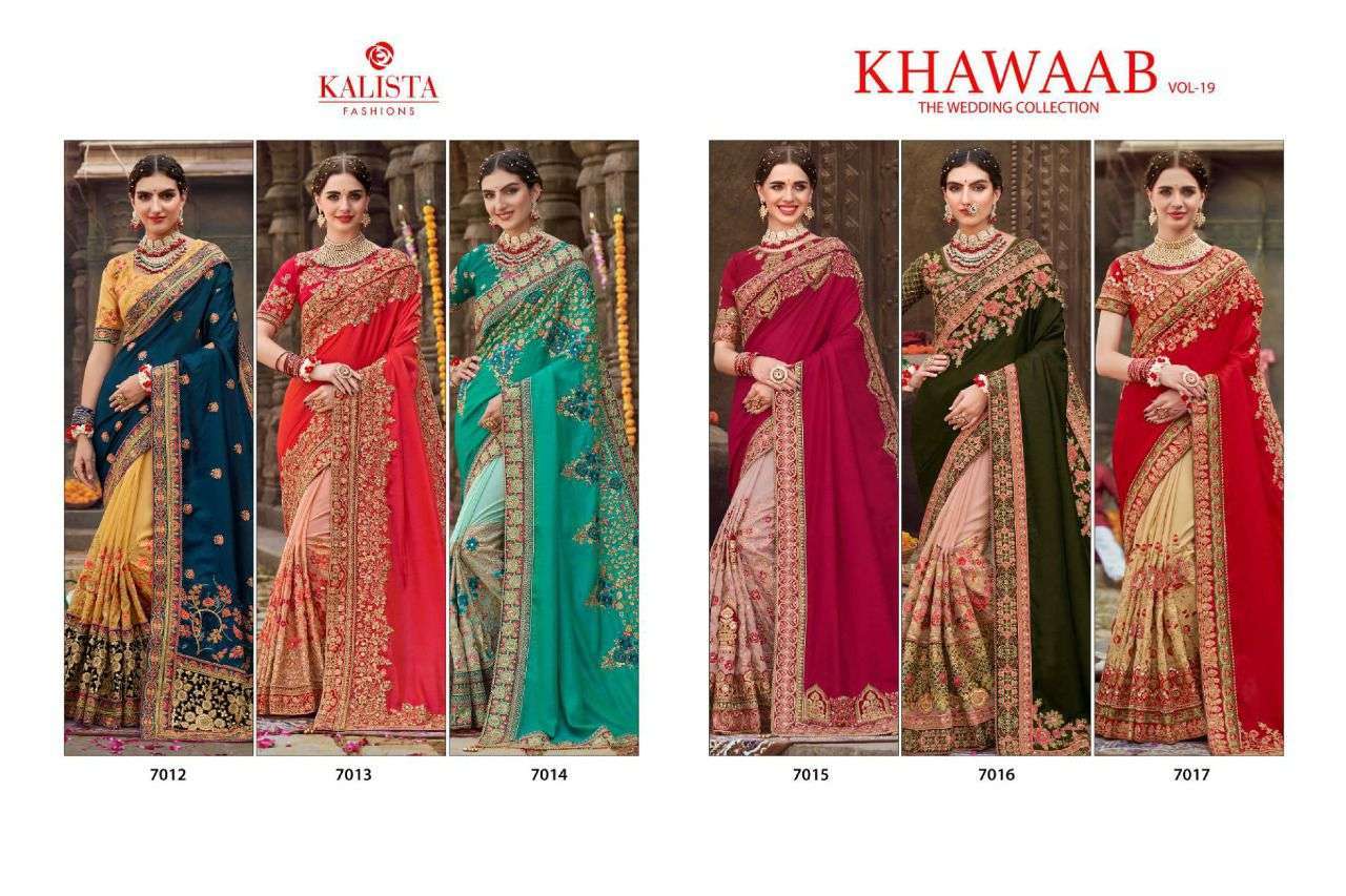 KALISTA KHWAAB VOL 19 DESIGNER FANCY SAREES