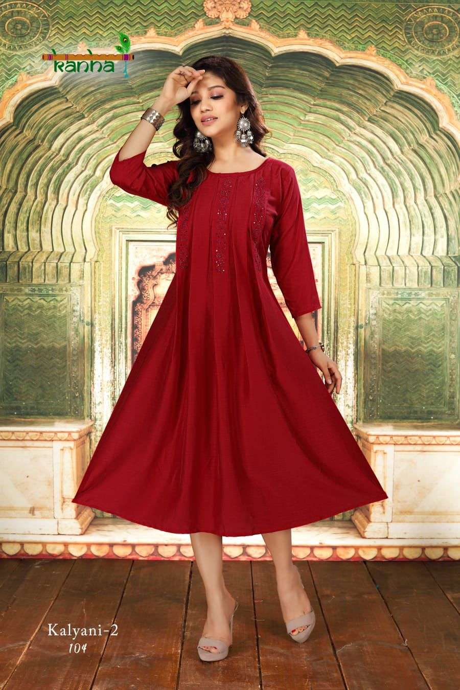 KANHA BRAND PERSENT KALYANI VOL-2  Anarkali Kurtis  Hit Catalogue wholesale price