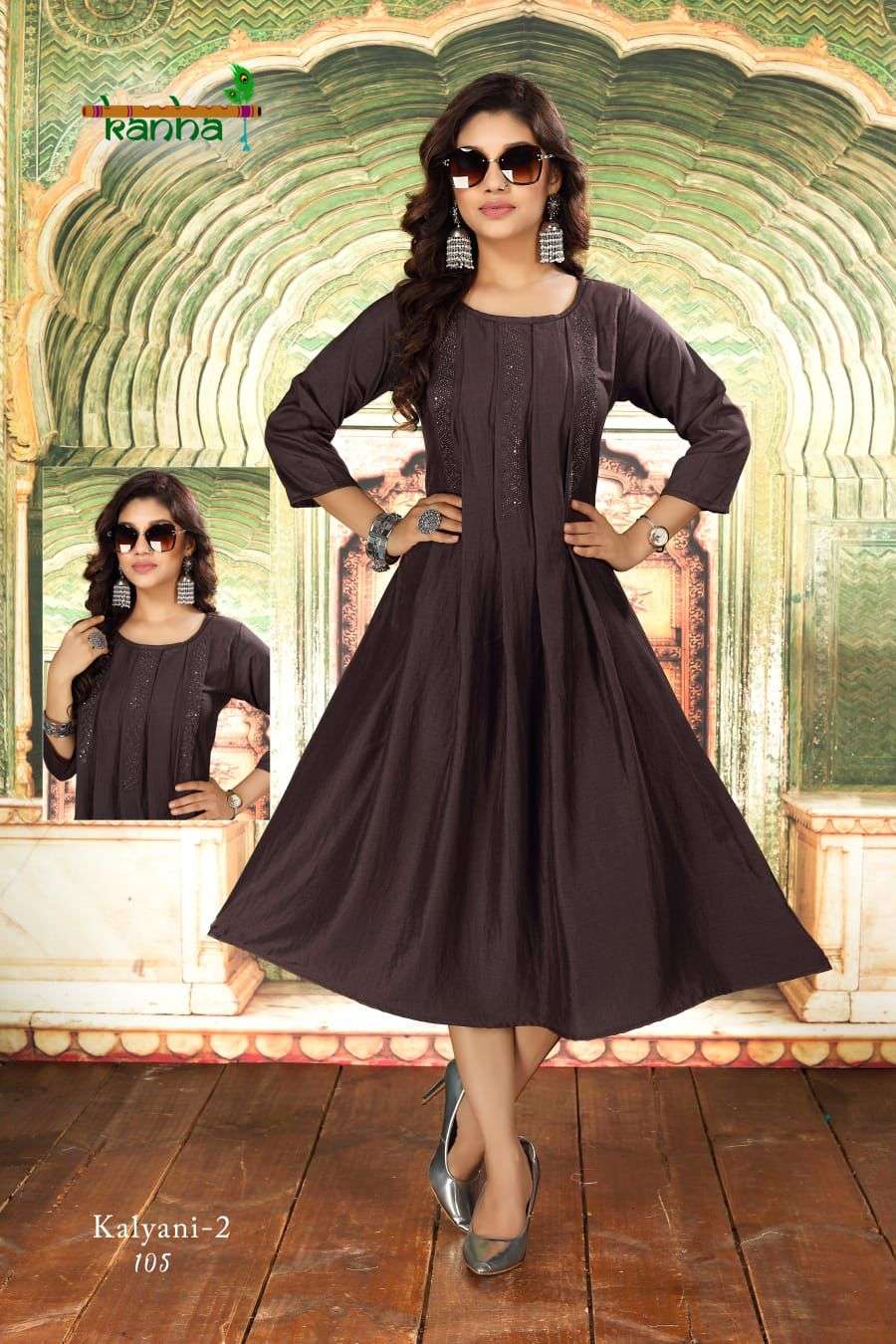 Aradhna Brand Stylish Anarkali Kurti at Rs.499/Piece in surat offer by  Vardan Ethnic