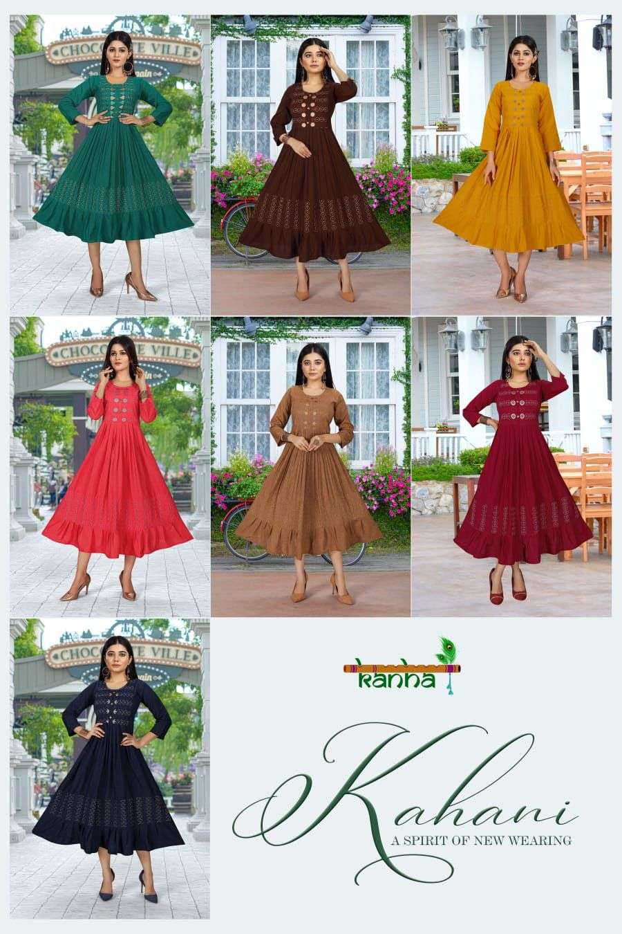 KANHA BRAND PERSENT KANAK Gown Catalogue Wholesale Rate