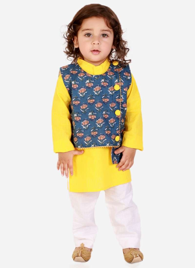 Kid Boys 1 Kurta Pyjama With Jacket Collection