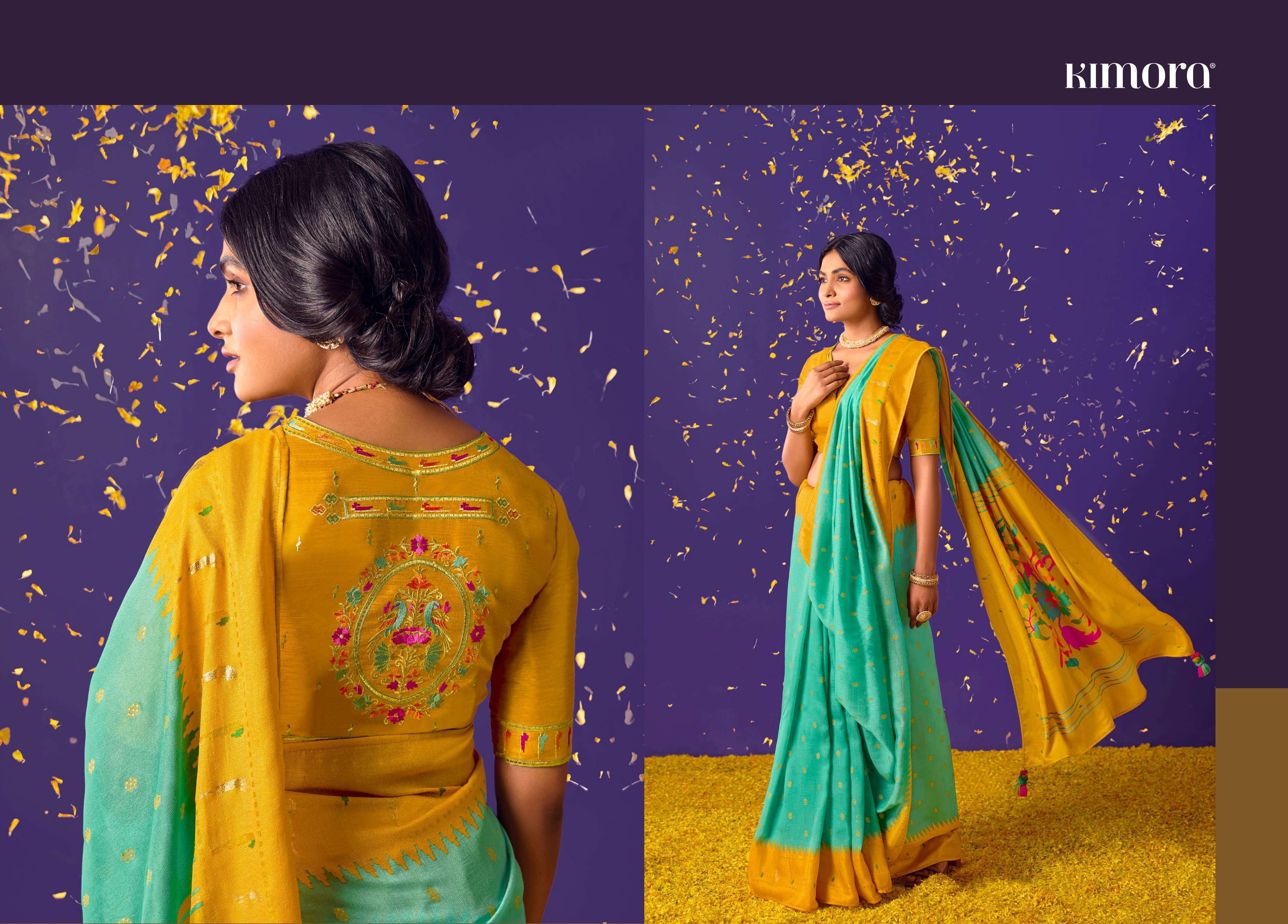 KIMORA MEERA VOL 6 16001-16011 SERIES BRASSO FANCY LATEST SAREES DESIGN