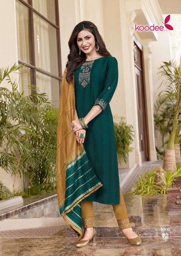 KOODEE SAHELI VOL 13 VISCOSE EMBROIDERY WORK FESTIVE WEAR READY MADE