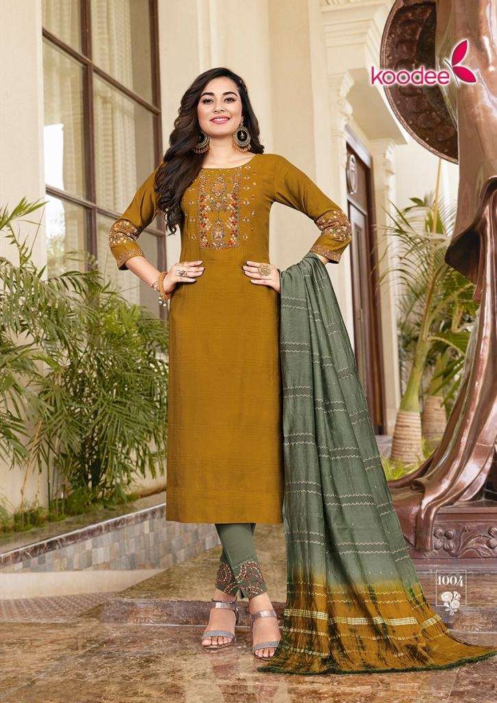 KOODEE SAHELI VOL 13 VISCOSE EMBROIDERY WORK FESTIVE WEAR READY MADE