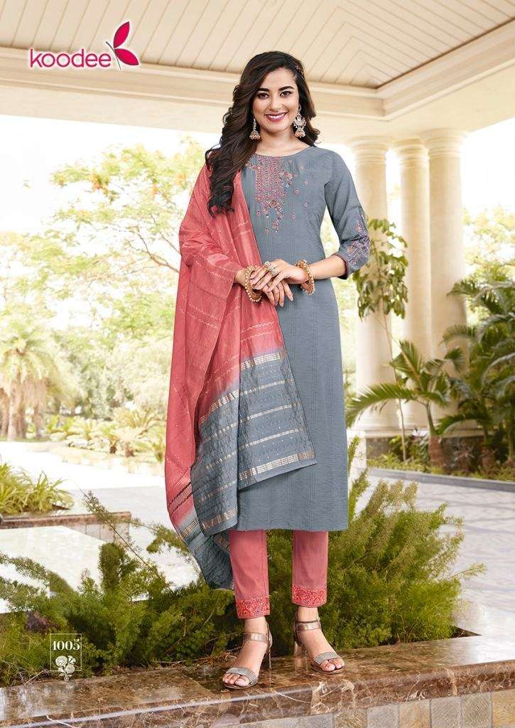 KOODEE SAHELI VOL 13 VISCOSE EMBROIDERY WORK FESTIVE WEAR READY MADE