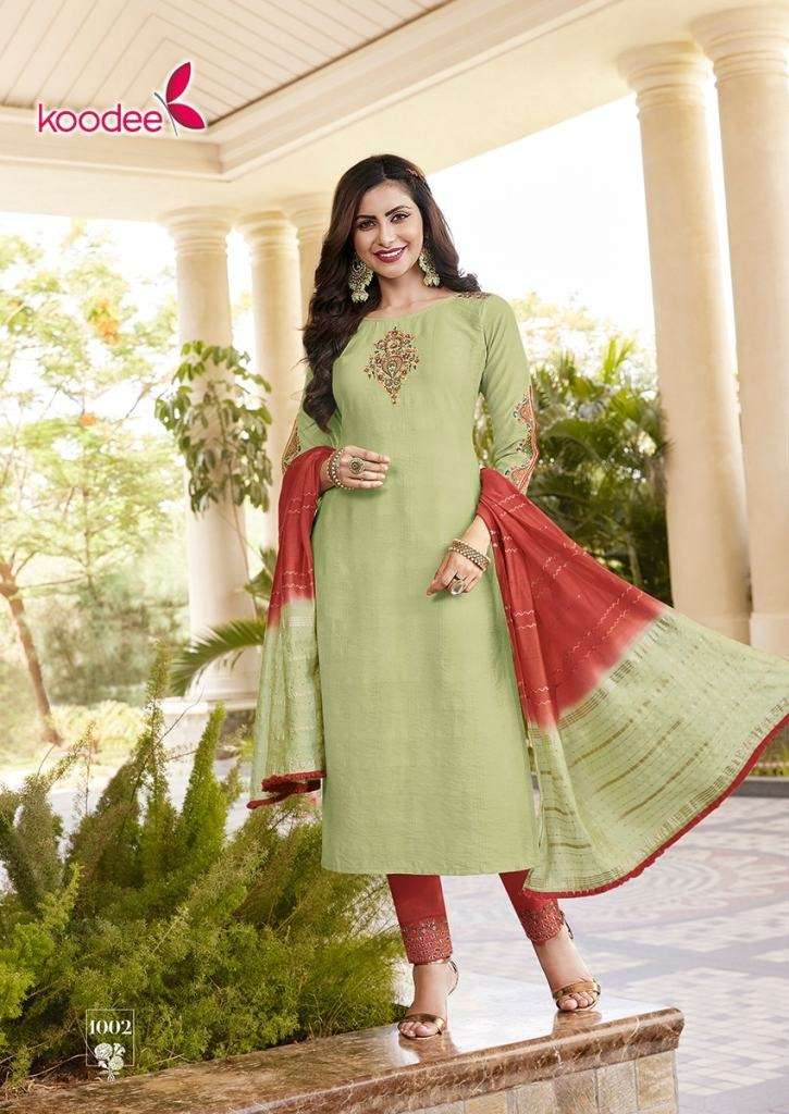 KOODEE SAHELI VOL 13 VISCOSE EMBROIDERY WORK FESTIVE WEAR READY MADE