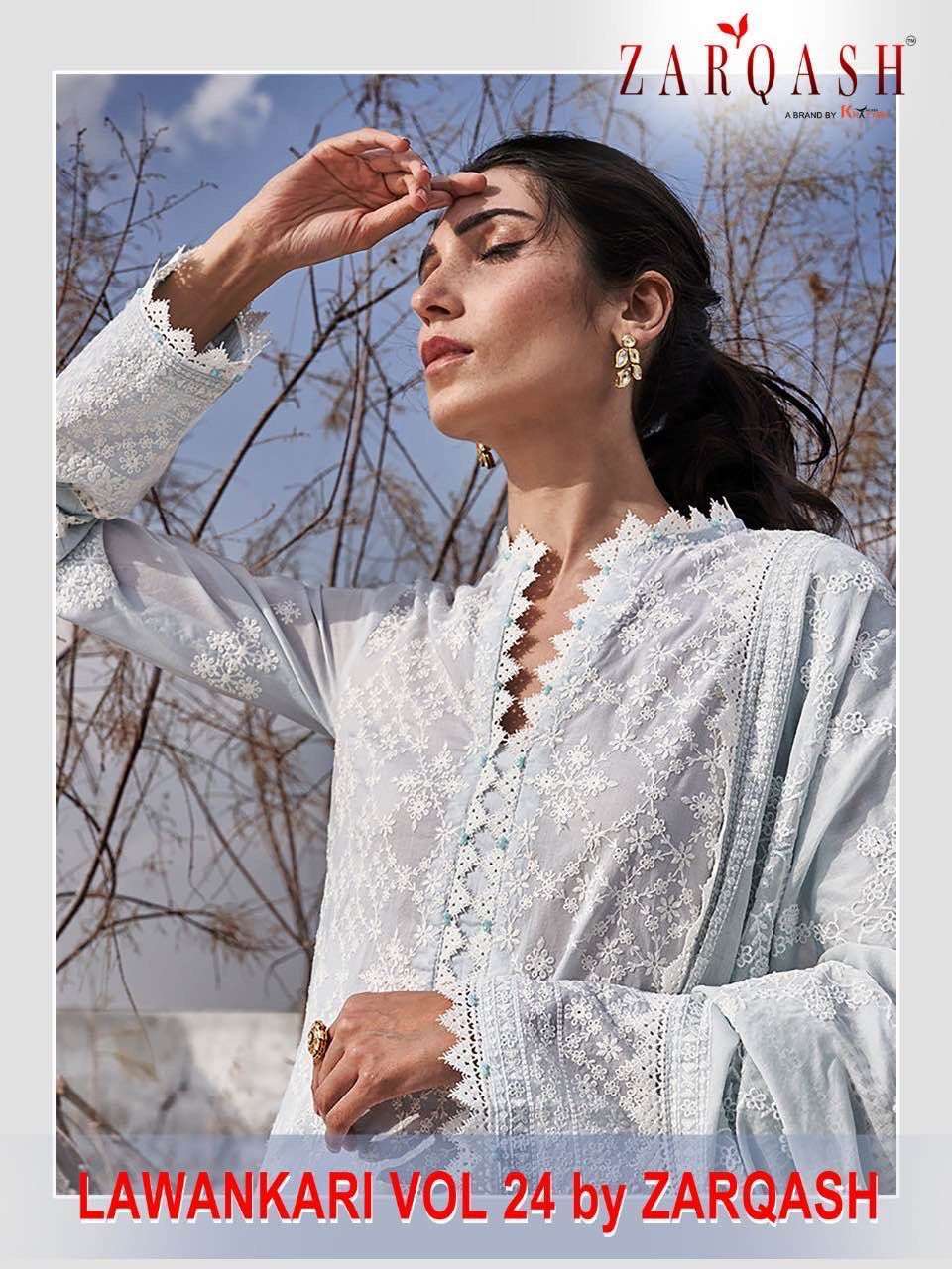 LAWANKARI VOL 24 BY ZARQASH COTTON PAKISTANI DRESSES WHOLESALER