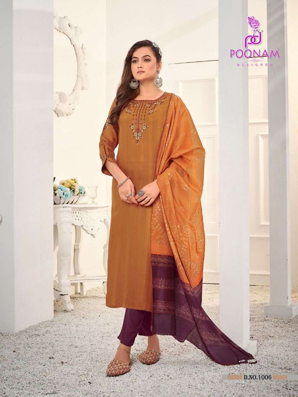  MAHARANI BY POONAM RAYON DESIGNER 3 PIECE READYMADE COLLECTION