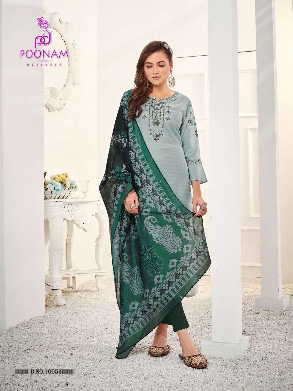  MAHARANI BY POONAM RAYON DESIGNER 3 PIECE READYMADE COLLECTION