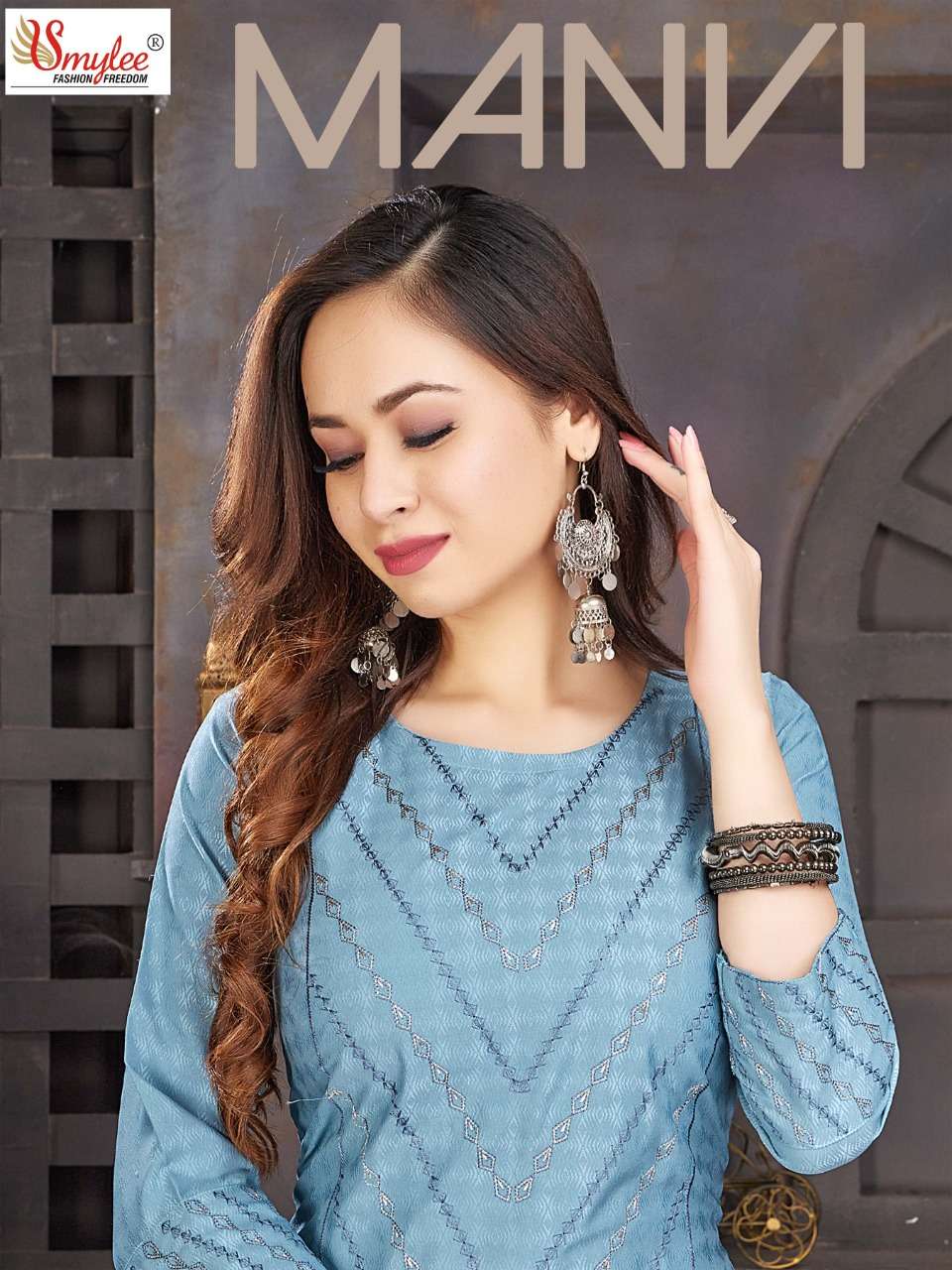 MANVI Office wear KURTI CATLOG at wholesale price in surat