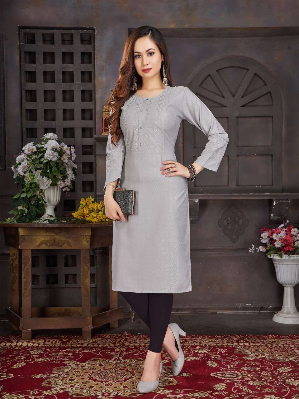 Buy Springs Shirt Style C Cut Kurti Pant Set at Amazon.in