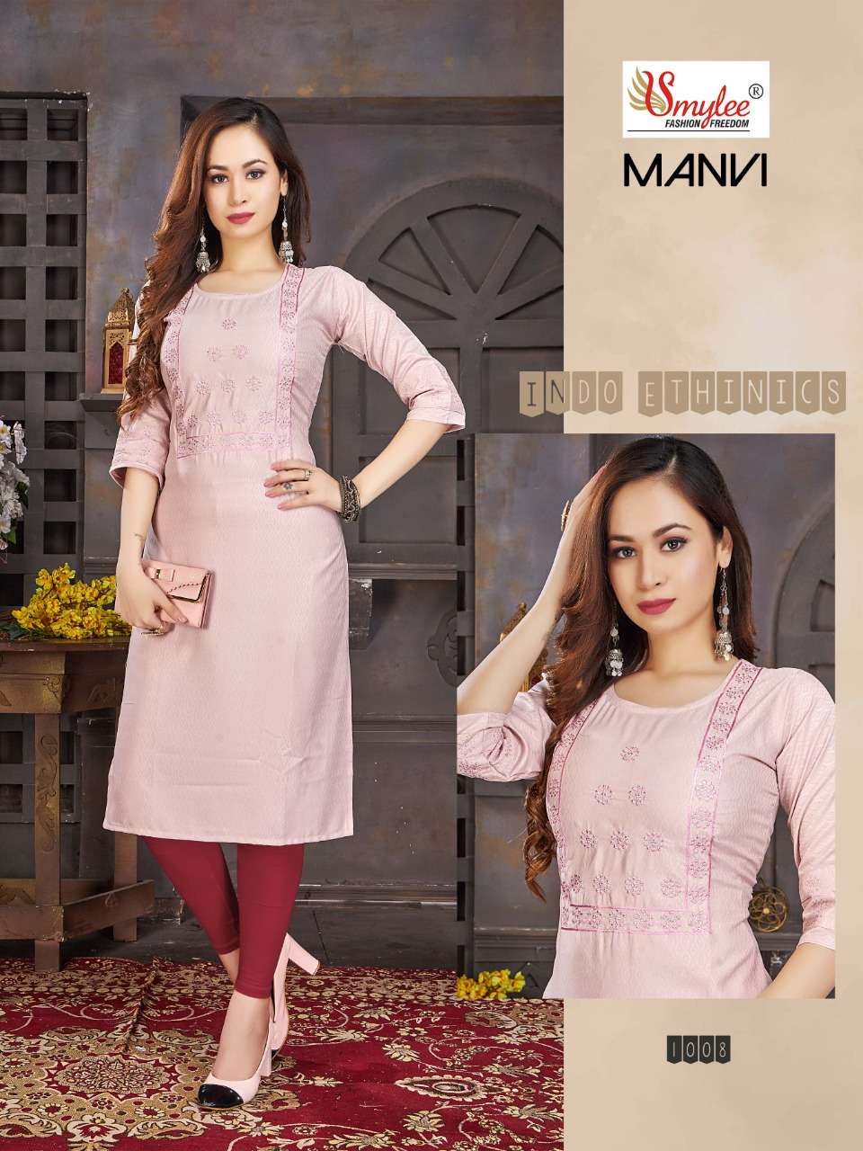 MANVI Office wear KURTI CATLOG at wholesale price in surat