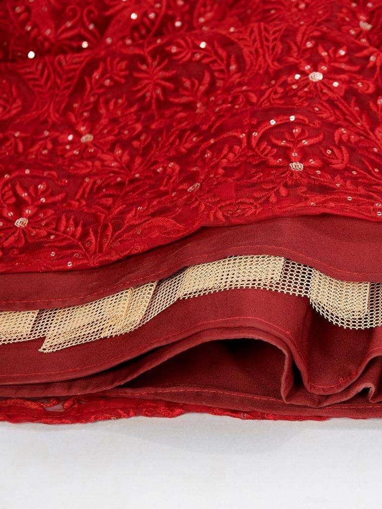 Maroon Color Designer Soft net Sequins Work Lehenga Choli 