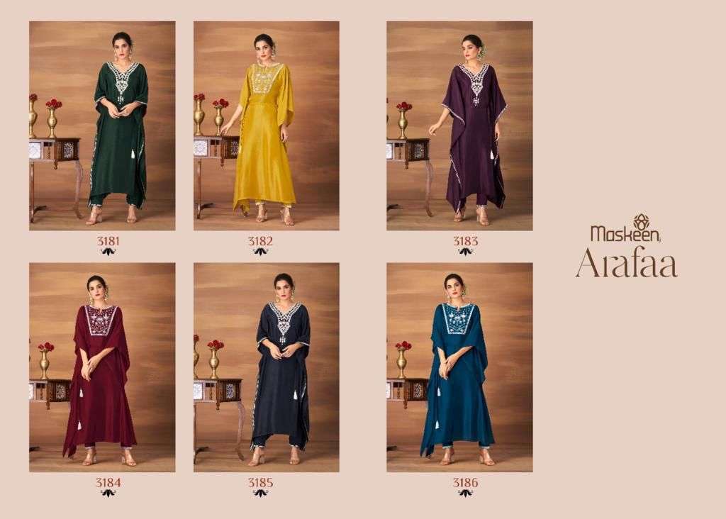 MASKEENJI ARAFAA DOLA SILK KURTI WITH PANT SUPPLIER