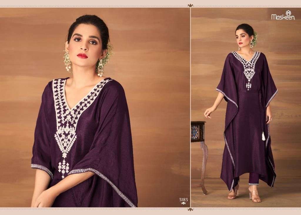 MASKEENJI ARAFAA DOLA SILK KURTI WITH PANT SUPPLIER