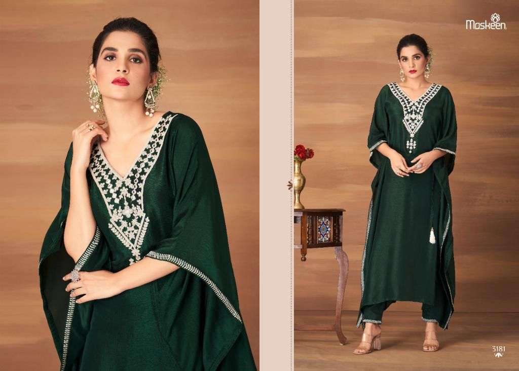 MASKEENJI ARAFAA DOLA SILK KURTI WITH PANT SUPPLIER