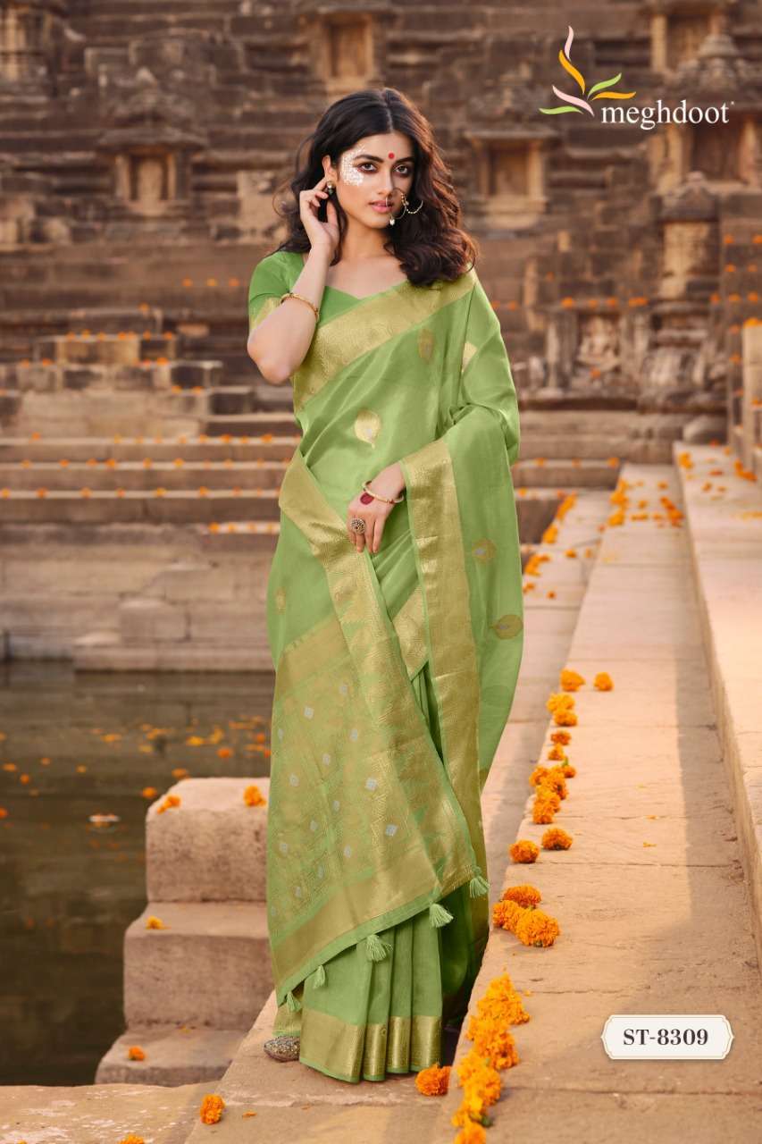 MEGHDOOT SHUDDHI SOFT TISSUE SILK SAREES WHOLESALE PRICE