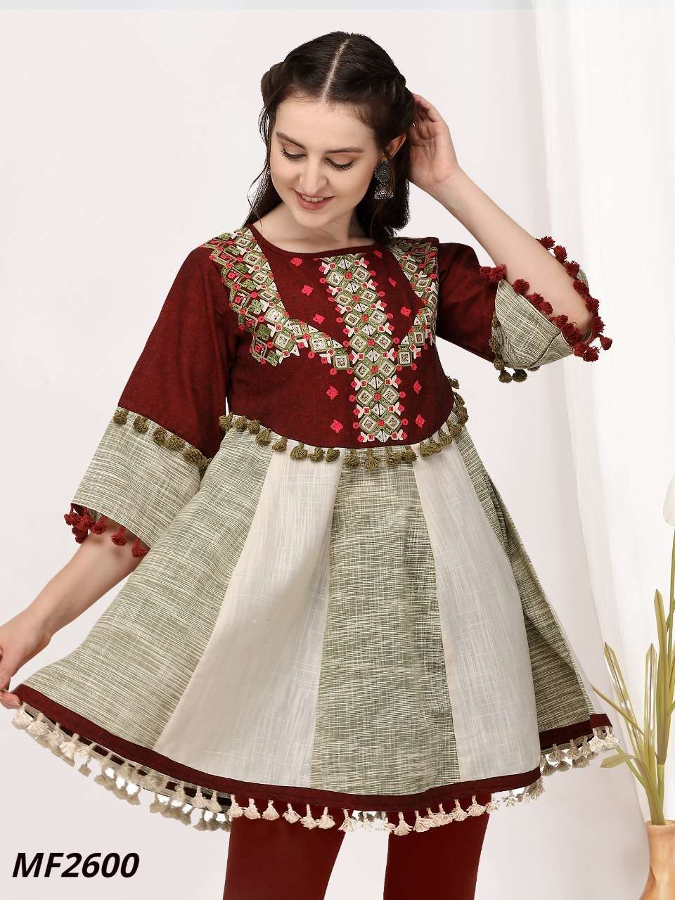 MESMORA NAVRANG FEMALE KEDIA COLLECTION LONG KEDIA TOPS FOR NAVRATRI