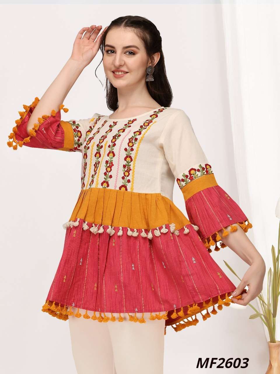 MESMORA NAVRANG FEMALE KEDIA COLLECTION LONG KEDIA TOPS FOR NAVRATRI