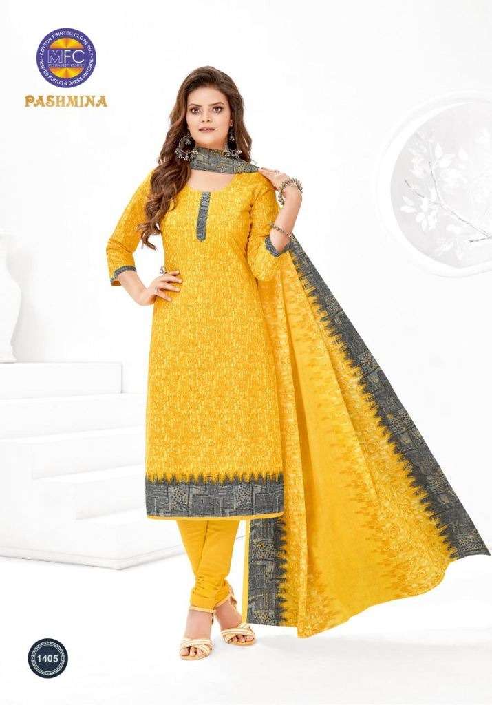 MFC PASHMINA VOL 14 COTTON PRINTED REGULAR WEAR COTTON DRESS MATERIAL