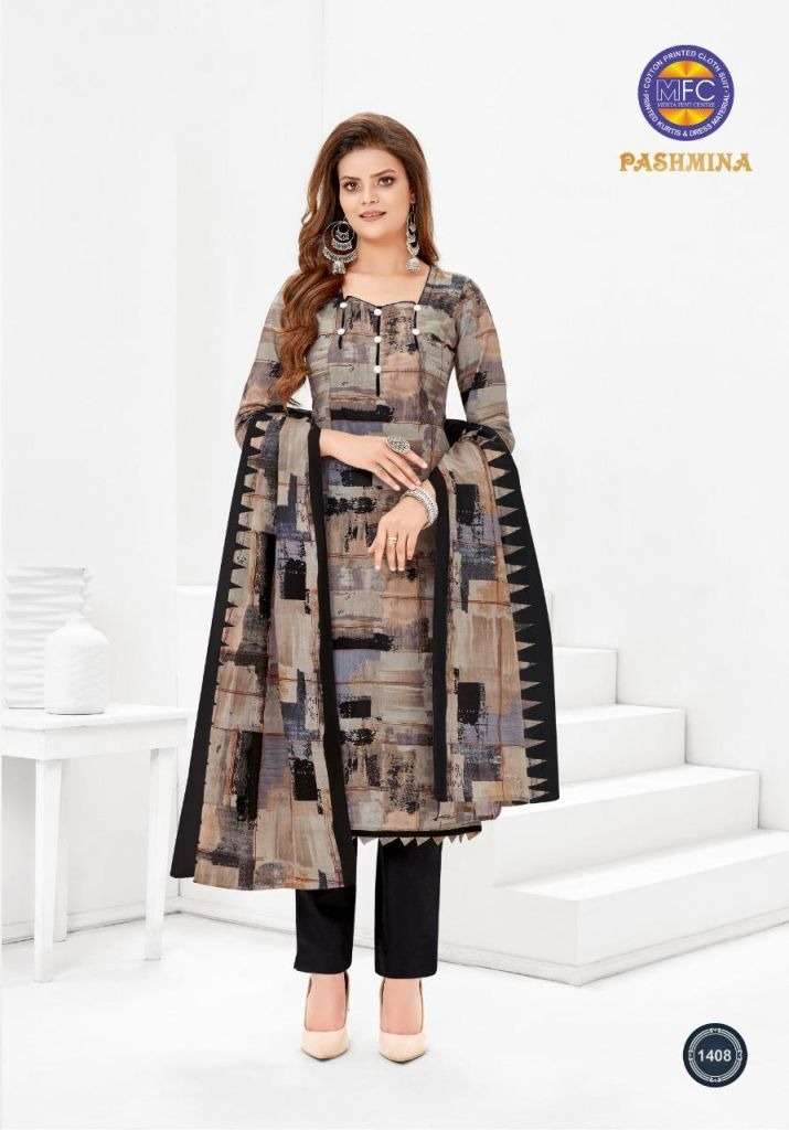 MFC PASHMINA VOL 14 COTTON PRINTED REGULAR WEAR COTTON DRESS MATERIAL