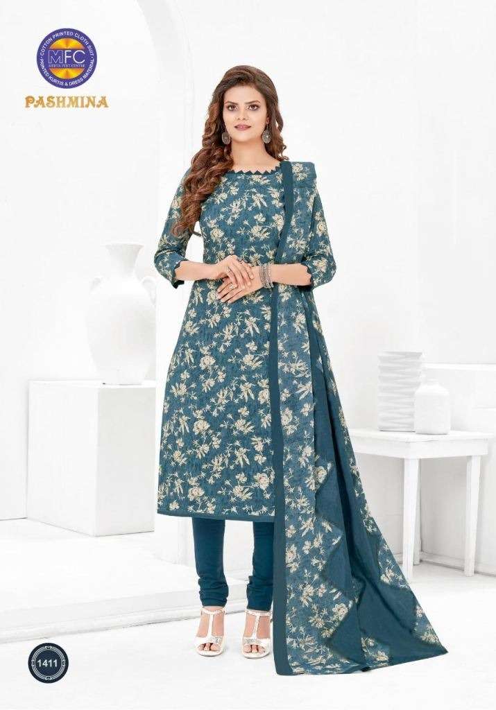 MFC PASHMINA VOL 14 COTTON PRINTED REGULAR WEAR COTTON DRESS MATERIAL