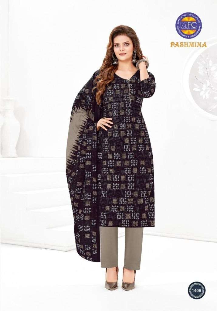 MFC PASHMINA VOL 14 COTTON PRINTED REGULAR WEAR COTTON DRESS MATERIAL
